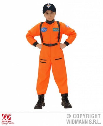 Feestbazaar Astronautenpak kind oranje