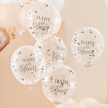 Feestbazaar Baby In Bloom Confetti Ballonnen (5st)