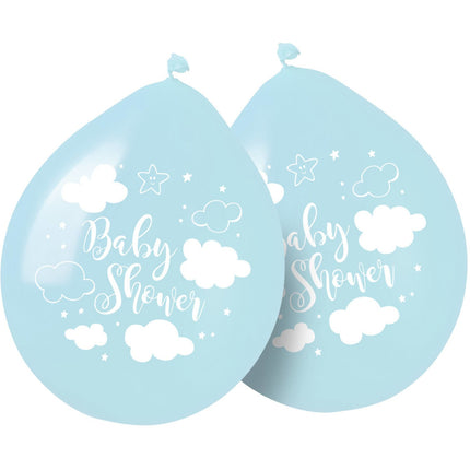 Feestbazaar Babyshower Ballonnen Blauw Jongen - 8 Stuks
