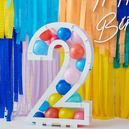 Feestbazaar Ballon Mozaïek kit Cijfer 2