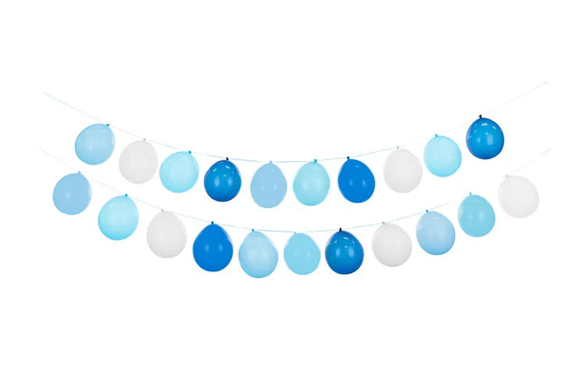 Feestbazaar Ballonnen Slinger 3 in 1 Blauw