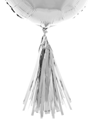 Feestbazaar Ballonnen Tassels Zilver - 5 Stuks