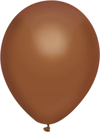 Feestbazaar Ballonnen Uni Chocola 10st. 30cm