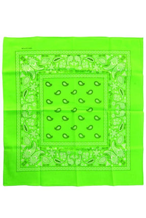 Feestbazaar Bandana fluor groen