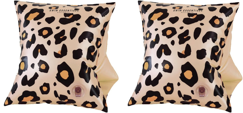 Feestbazaar Beige Panterprint Zwembandjes 2-6 Jaar