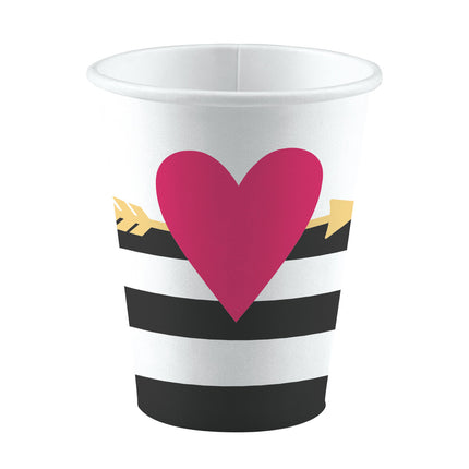 Feestbazaar Bekertjes Love Big Heart set (8st)