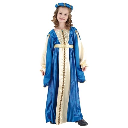 Feestbazaar Blauwe prinses kostuum kind