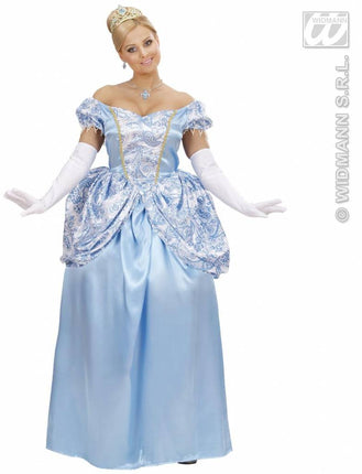 Feestbazaar Blauwe prinses kostuum vrouw