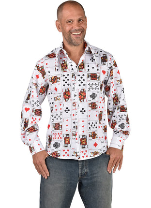 Feestbazaar Blouse Kaartspel Heren