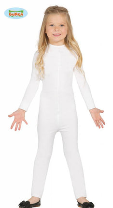 Feestbazaar Bodysuit wit kind Spandex