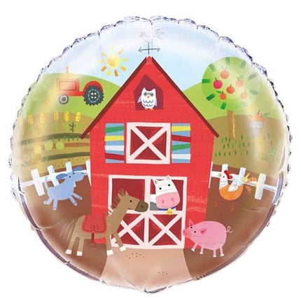 Feestbazaar Boerderij Folieballon 45cm