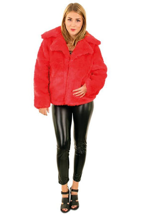 Feestbazaar Bontjas Rood