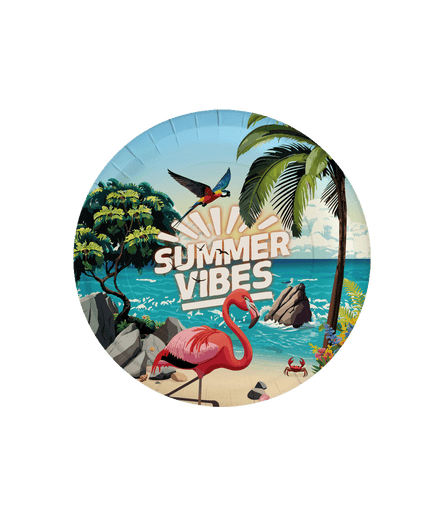 Feestbazaar Borden Summer vibes Hawaii (8st)