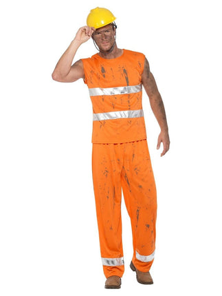Feestbazaar Bouwvakker Kostuum Oranje