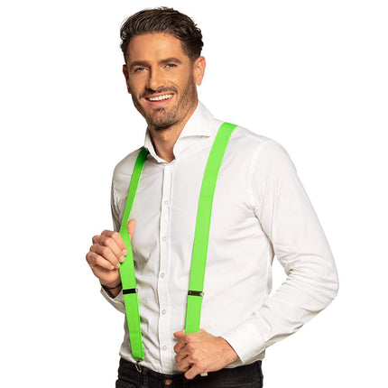 Feestbazaar Bretels Neon Groen