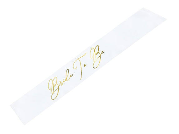 Feestbazaar Bride To Be Sjerp Wit/Goud