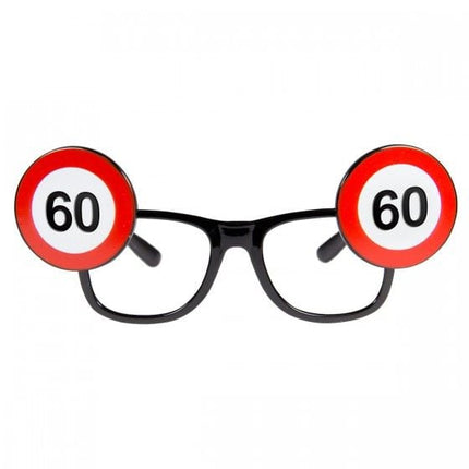 Feestbazaar Bril verkeersbord 60 jaar
