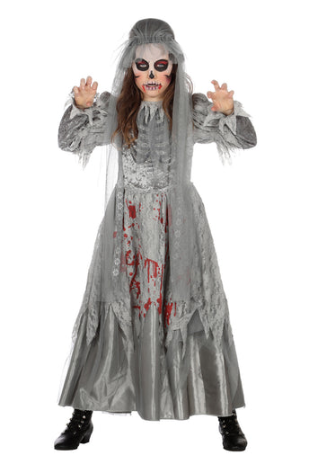Feestbazaar Bruidsjurk Halloween Skelet Kind