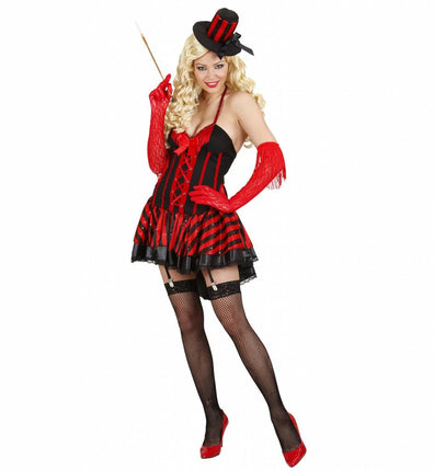 Feestbazaar Burlesque meisje kostuum