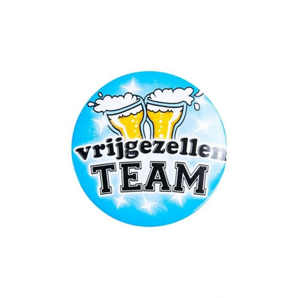 Feestbazaar Button Vrijgezel Man Klein