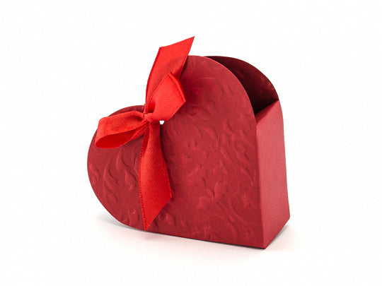 Feestbazaar Cadeaudoosjes Hart Rood (10st)