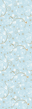 Feestbazaar Cadeaupapier Wintertakjes Lichtblauw
