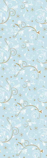 Feestbazaar Cadeaupapier Wintertakjes Lichtblauw