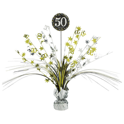 Feestbazaar Cascade Goud/Zilver 50 Happy Birthday