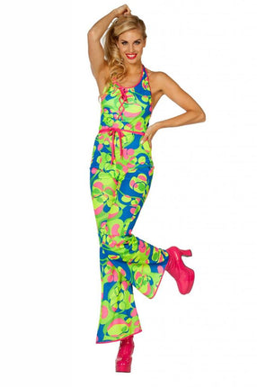 Feestbazaar Catsuit 70's neon