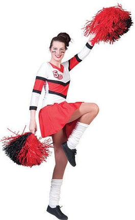Feestbazaar Cheerleader jurk Cherry