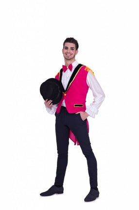 Feestbazaar Circus Gilet Roze Heren Toppers