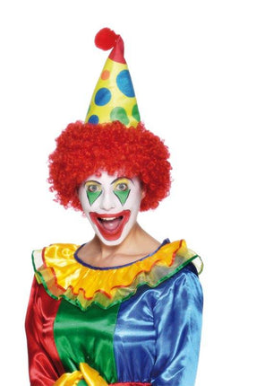 Feestbazaar Clownshoed met pruik