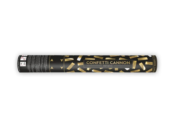 Feestbazaar Confetti Kanon Metallic Goud Slierten (40cm)