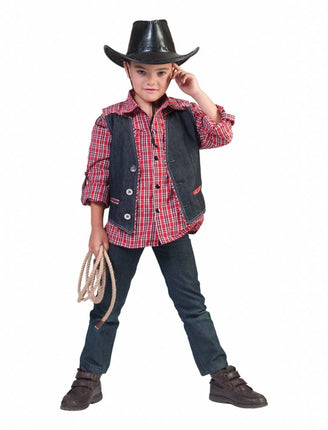 Feestbazaar Cowboy Denim Gilet Kind Jongen