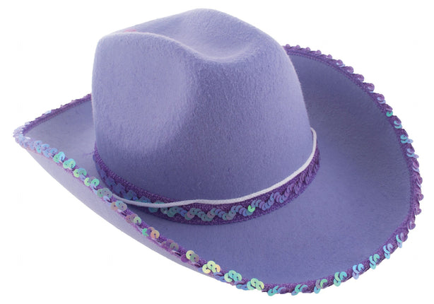 Feestbazaar Cowgirl Hoed Paars Montana