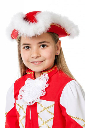 Feestbazaar Dansmarietje hoed kind rood
