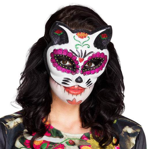 Feestbazaar Day Of The Dead Katten Masker