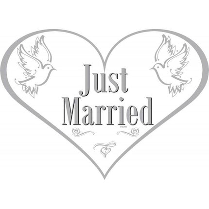 Feestbazaar Deurbord Just Married