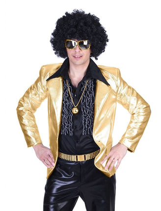 Feestbazaar Disco colbert goud man