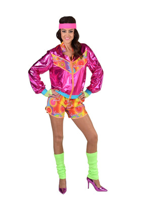 Feestbazaar Disco Freak Outfit Dames Pink Premium