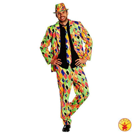 Feestbazaar Disco Mottosuit neon