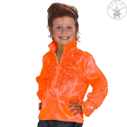 Feestbazaar Disco shirt kind oranje