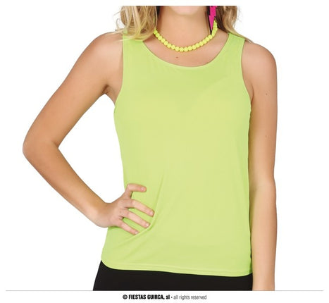 Feestbazaar Disco Tanktop Neon Groen