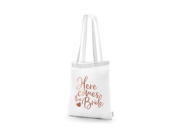 Feestbazaar Draagtas 'Here Comes The Bride'