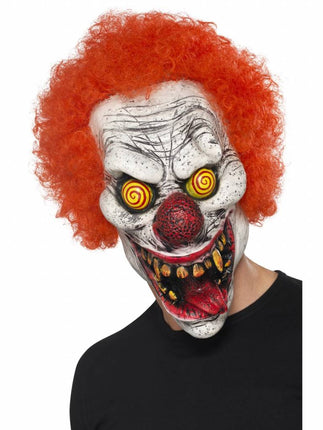 Feestbazaar Draaiende ogen Horror clown masker