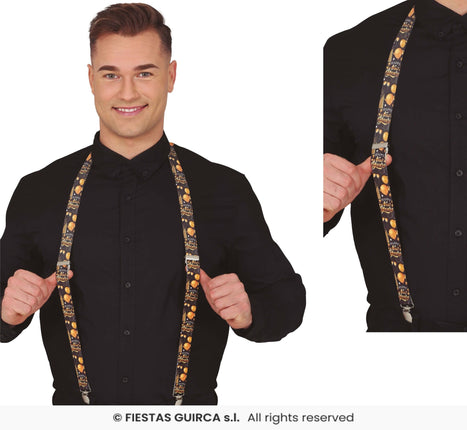Feestbazaar Elegante Nieuwjaar Bretels Zwart/Goud