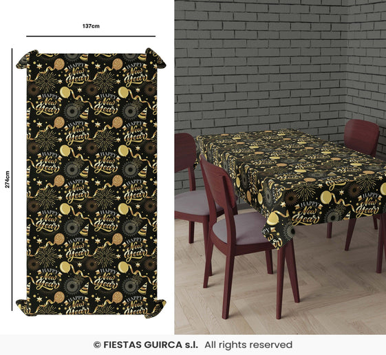 Feestbazaar Elegante Nieuwjaar Tafelkleed 137x274cm