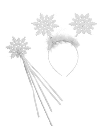 Feestbazaar Engel Set Sneeuwvlok 2-Delig