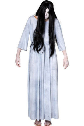 Feestbazaar Evil Spirit Horror Jurk Met Pruik