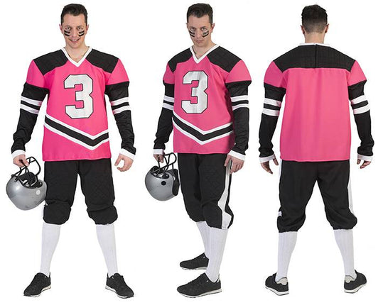 Feestbazaar Fabulous American Footballer kostuum roze